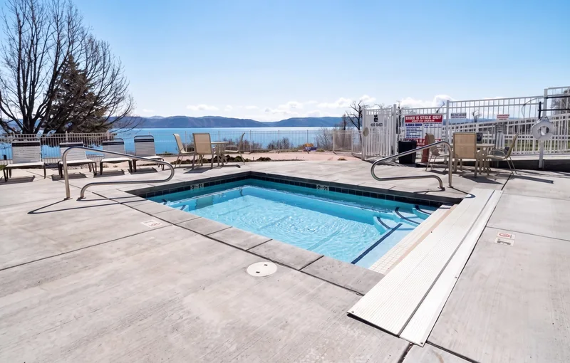 The Harbor Village hot tub, open Memorial Day to Labor Day